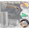 1 Roll/20pcs Reusable Tear-Towel Roll Microfiber Cleaning Wipe Kitchen Dishwashing Towels Dish Rags Wash Paper Towel Replacement