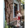 Women's French Polka Dot Chiffon Blouse