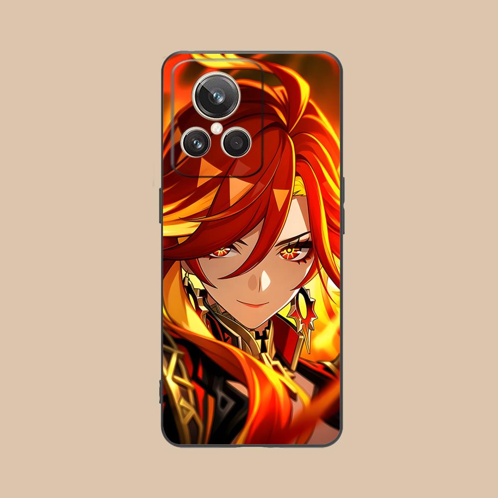 Game GI Mavuika Matte TPU Mobile Phone Case for Realme 15 14 13 12 11 10 9 Pro Plus T i Lite 5G Colorful Printing Cover