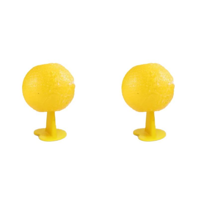 

1-5 шт. ловушки для фруктовых мух, летающие насекомые, ловушка с фруктовым вкусом, кухонная домашняя липкая ловушка для уличного сбора комаров Yellow 2PCS