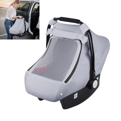 Newborns Car Seat Cover for Baby Breathable and Lightweight Canopy Infants Strollers Protector Case for Boys and Girls