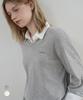 BASIKA Cashmere Basic V-Neck Knit_2 Colors