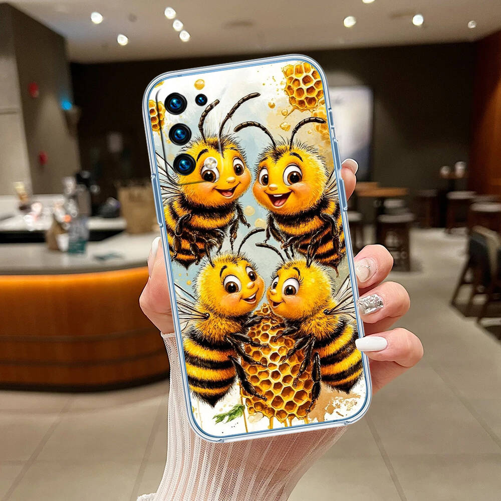 Art Bees Cartoon Phone Case for Motorola G14 G15 G24 G30 G31 G32 G34 G41 G42 G51 G52 G50 G60S G60 G62 G72 G71 G73 G84 G85 G200 E32