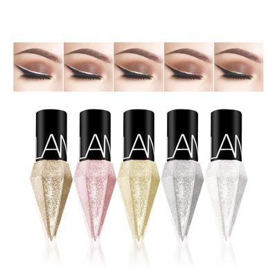 5 couleurs paillettes Eye Liner diamant brillant liquide Eyeliner outil de maquillage des yeux pour femme fille