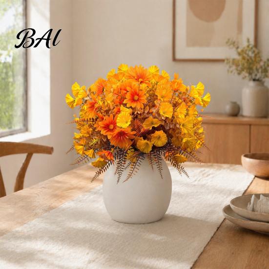 Thoughtful Gifts for Plant Lovers Artificial Eucalyptus Morning Glory Flowers, Fall Fake Flowers Outdoor Planters High Quality Silk Plants Home