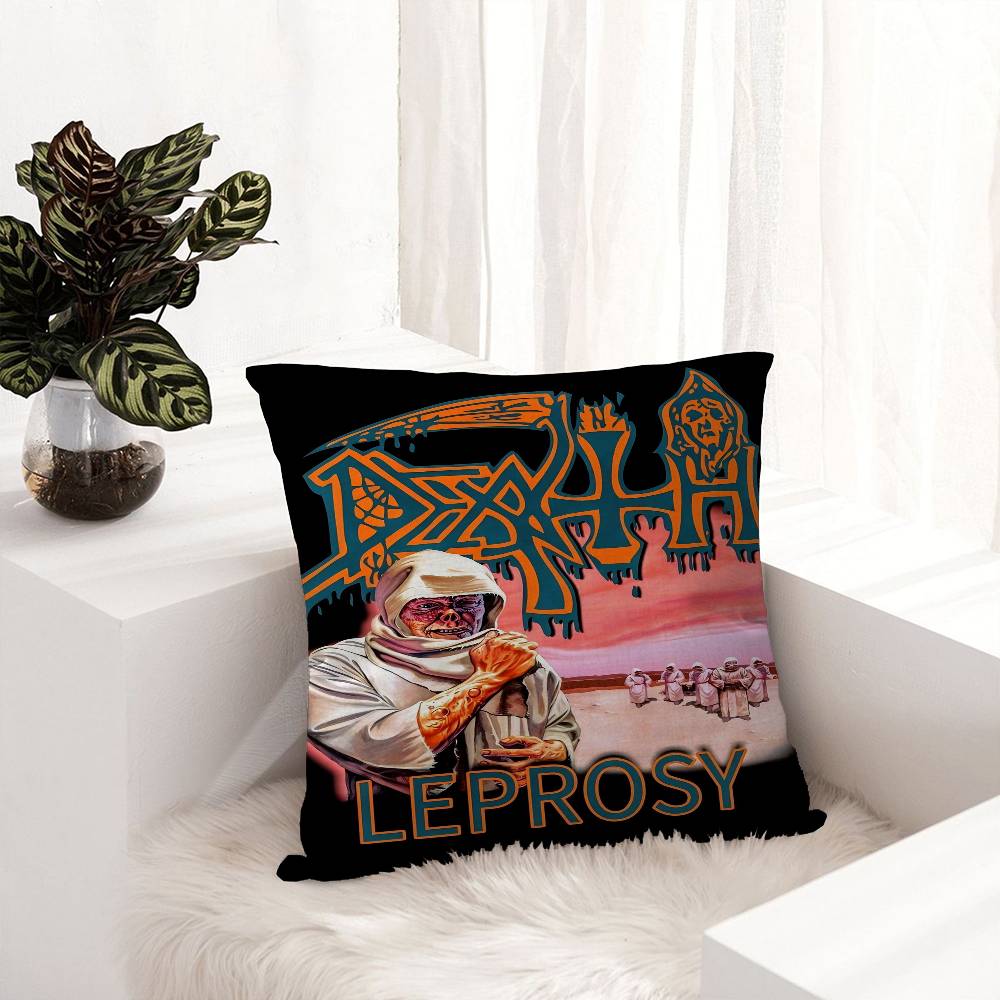 D-Deaths Mental Rock Band Pillow Gifts Home Office Furnishings Bedroom Sofa Car Cushion Cover Case 45X45Cm