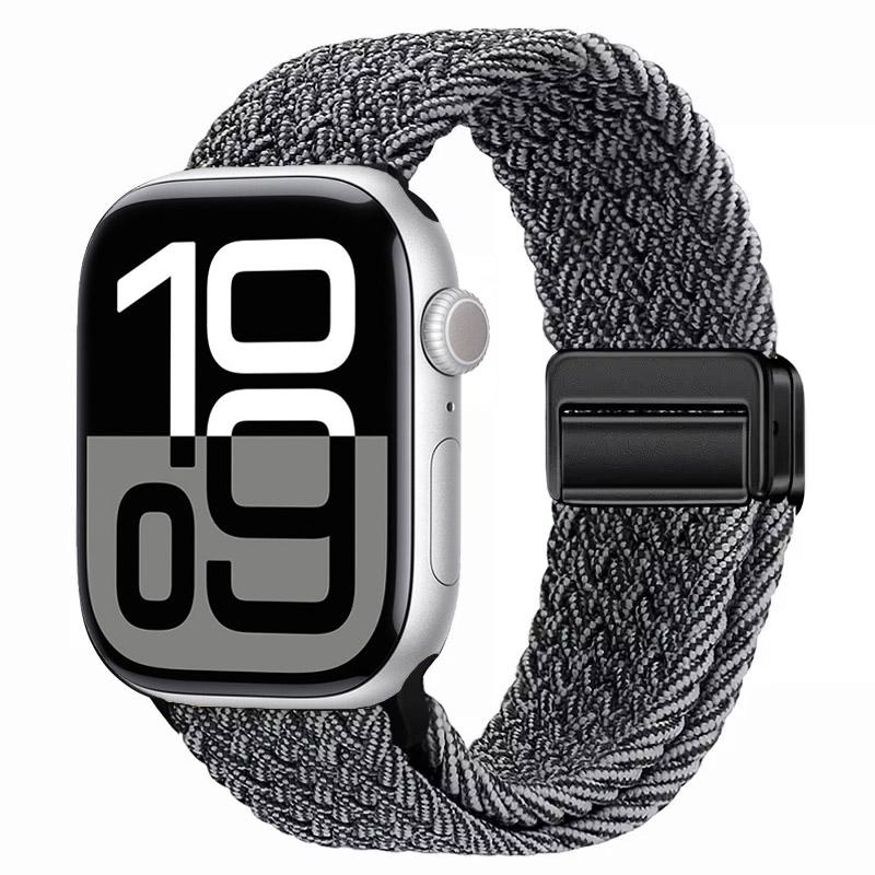 Nylon Strap for Apple Watch 10 46mm 42mm/Ultra 2 49mm 9 8 7 Breathable Watchband iwatch Series 6 5 4 SE 44mm 40mm 45mm 41mm Band
