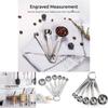 Modernes Edelstahl-Messlöffel-Set Mit Präziser Skala Zum Backen Und Kochen