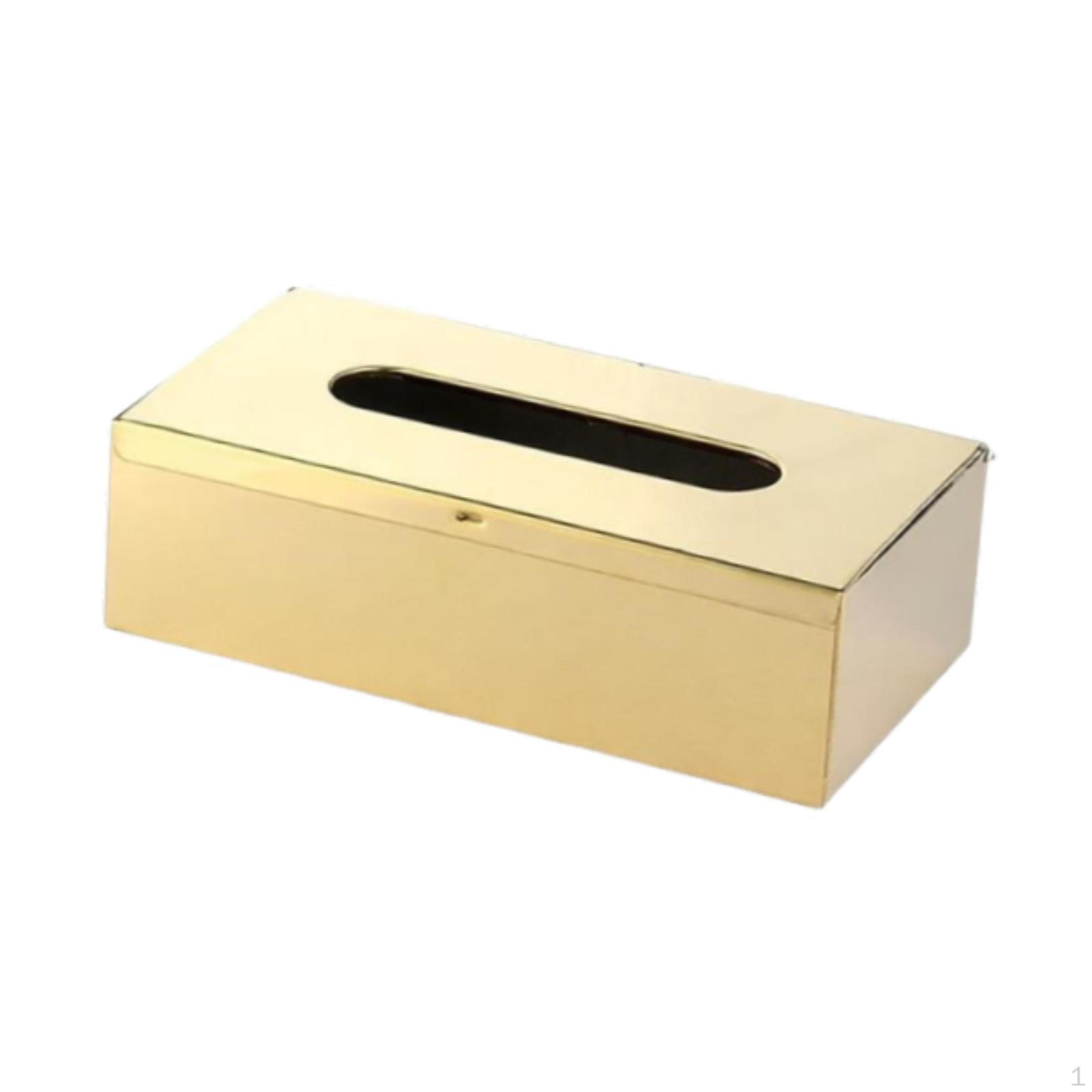 Creative Tissue Box/napkin Holder, Paper Box for Restaurant Or Coffee Table Decoration gloden