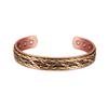Pure Copper Bracelets Magnetic Adjustable Braided Cuff 12mm Bangles Soft Metal Resizable Health Jewelry Men Women