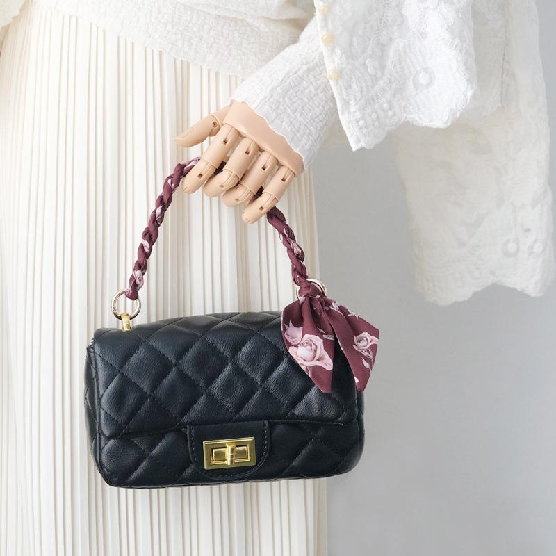 Nueva Moda Primavera Bolso de Mano de Mujer Parte de Accesorios Cadenas Desmontables Reemplazo Correa de Seda con Estampado Floral Mujeres DIY Asas de Cadena para Bolso