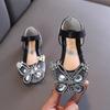 summer Korean-style girls' small/medium/large children's princess performance flat shoes, show shoes, little girls' children's leather shoes