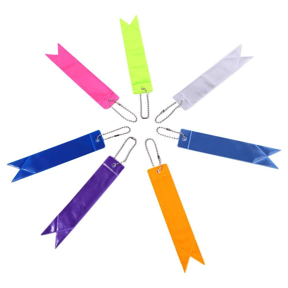 Pendant Bag Keychain Adults Children Ornaments Reflectors Reflective Strip Car Keyrings Reflective Pendant Reflective Keychains