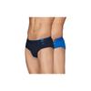 Xyxx Men Micro Modal Brief, Snug Fit, Solid, Pack Of , Xybrf2Pckn470L, Iris+Horizon
