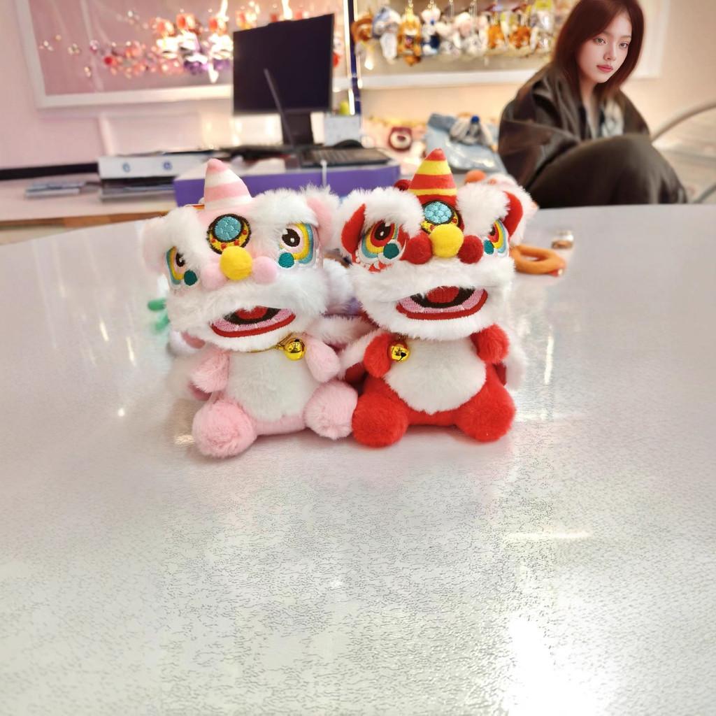 Chinese New Year Lion Plush Keychain With Super Soft Short Hair For Kids And Adults