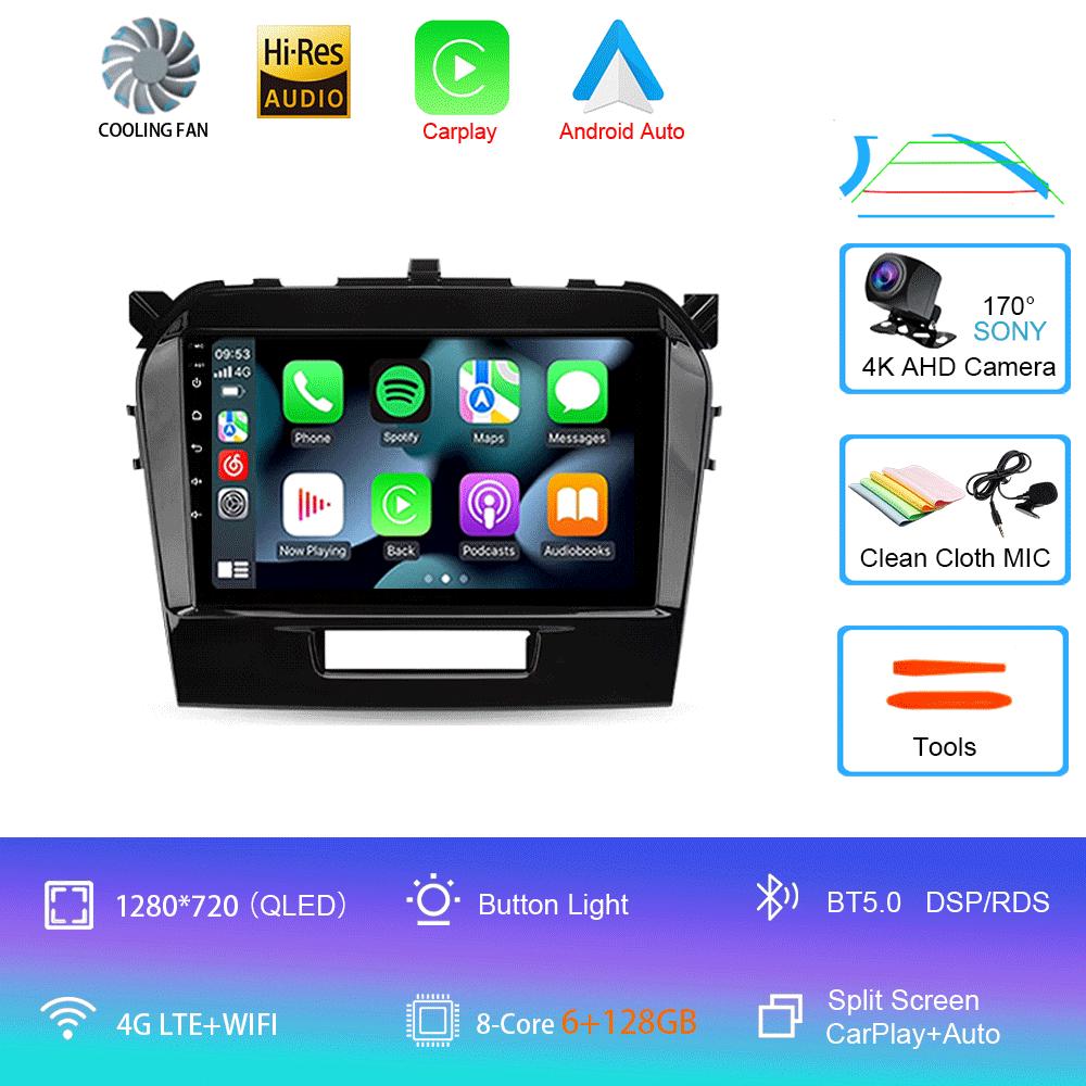 Android 14 Car Radio For Suzuki Vitara 4 2014 - 2018 Multimedia Video Player Navigation Stereo GPS No 2din 2 Din Dvd