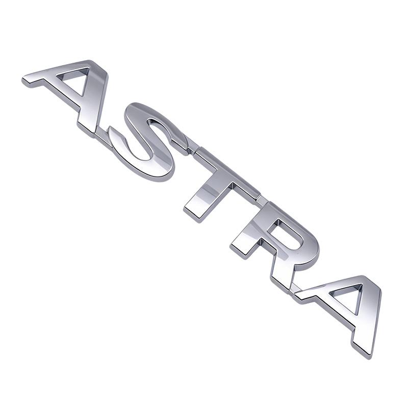 3D ASTRA Logo Emblem Car Body Rear Trunk Badge Decal Sticker Styling Accessories
