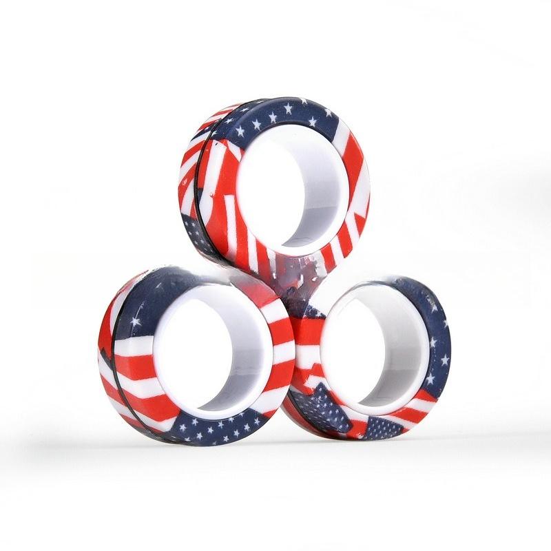 

Magnetic Fidget Spinner Bracelet Camouflage Pattern Stress Relief Toy For Kids Adults Rotatable Decompression Wristband