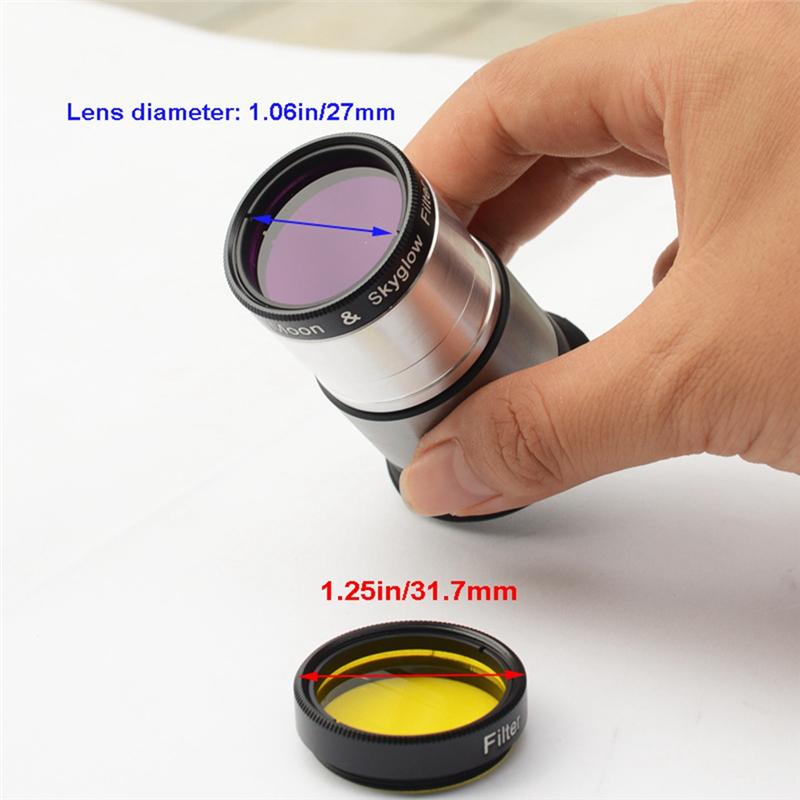 A23I-Astronomical Telescope Accessories Seven Color Filter Nebula Filter 1. 25 Inch 31. 7Mm Moon Filter Nebula