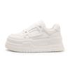 Height Increase 6.5CM Soft Leather Platform White Shoes Women's New Versatile Board Shoes Non-slip Casual Sports Shoes