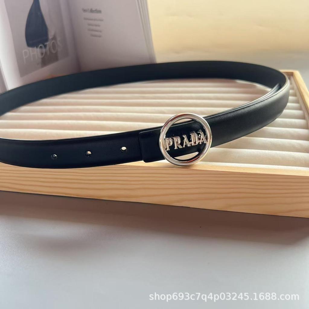 2,5cm dámský kulatý pásek s přezkou a designem písmen - Univerzální, Jednoduchý, Více barevných variant