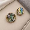 Abalone Shell Gold Trim Sewing Buttons Glossy Surface Durable Build For Coat Blazer Diy Sewing Craft Projects