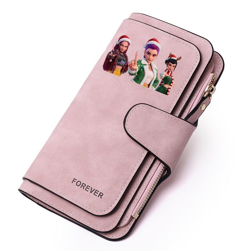 Portafoglio Kpop Devil Hunter Donna Portamonete Cacciatore Carino Porta Carte di Credito Portapassaporto Portafoglio in PU