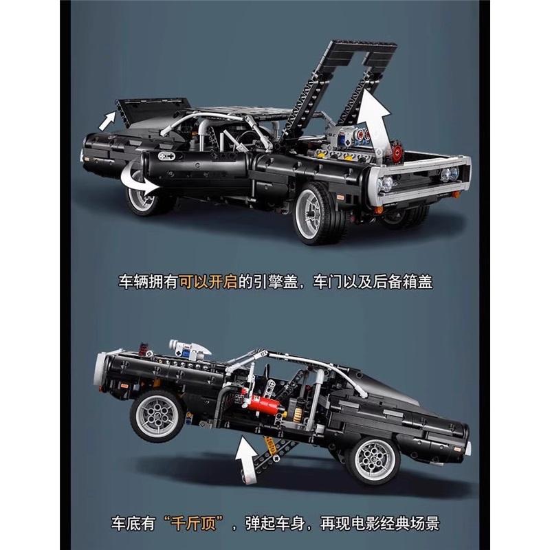 Compatibile con LEGO 42111 Fast and Furious Dodge Charger Muscle Auto Sportiva Giocattolo da Costruzione