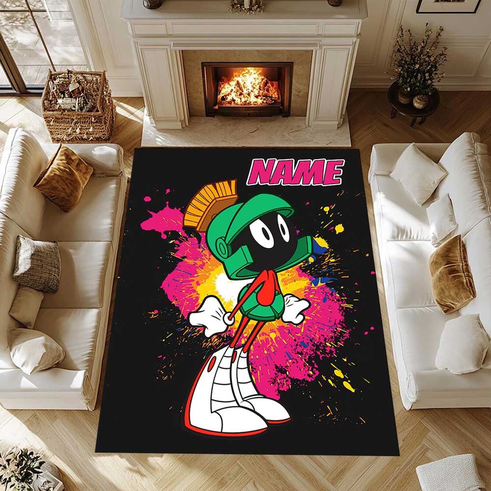 Warnermedia Customize your name rug, office chair cushion, home bedroom living room gift.