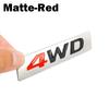 New 3D Car Styling Metal 4WD Sticker Car Side Fender Rear Trunk Emblem Badge Sticker Decals for  IX25 IX35 Tucson