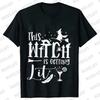 Team Bride Y2k Tops Bridal Shower Wedding Shirt This Witch Is Getting Hitched Lit T-Shirt Halloween Bachelorette Party EVJF Tees