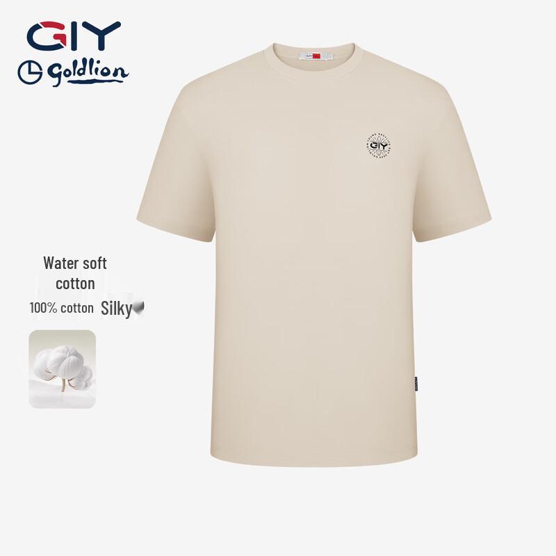 

Goldlion GY Men s Pure Cotton Round Neck Short Sleeve T-Shirt M