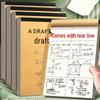 Thickened Blank Draft Paper - A4/B5 for Students: Primary, High School, University - Ideal for Math Calculations, Postgrad Exam Prep