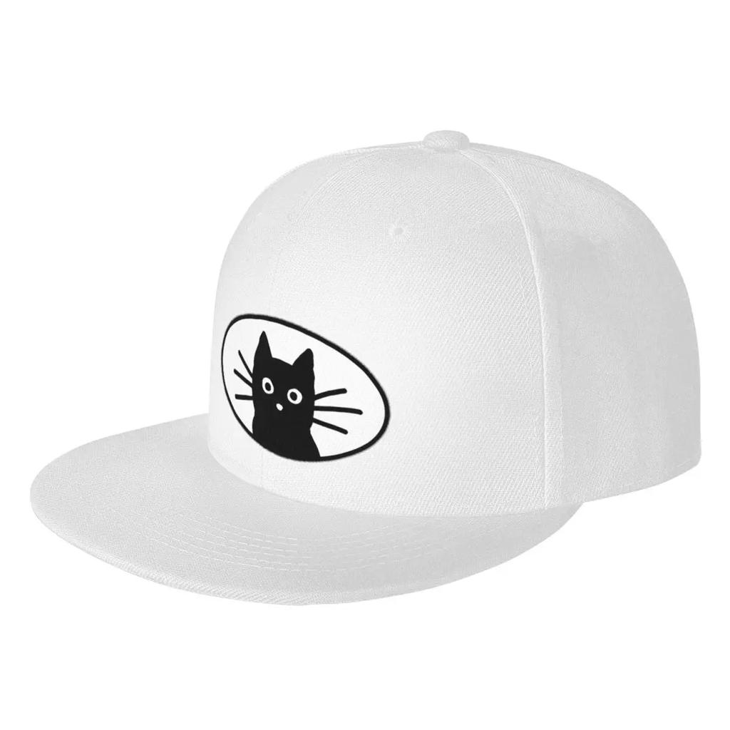 Unisex Baseball Hats Black Cat Face Outdoor Streetwear Summer Sports Baseball Caps Hip Hop Cap Casquette