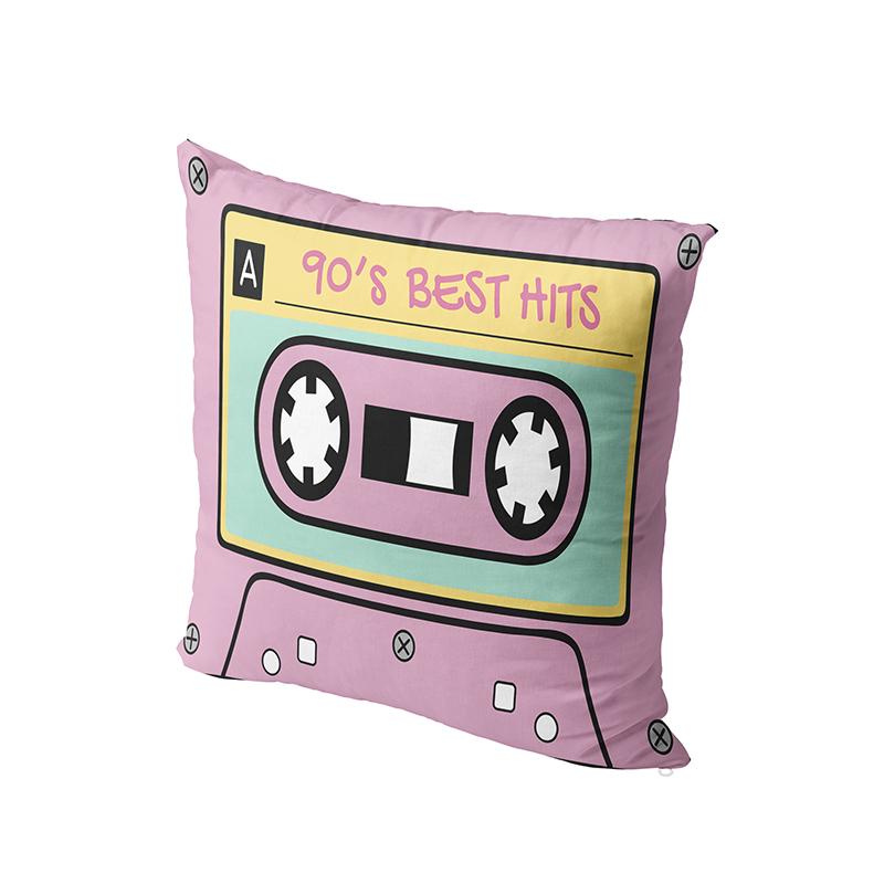

Винтажная наволочка с кассетной музыкальной лентой, забавный дизайн, чехол для диванной подушки, наволочка для свадьбы, вечеринки, спальни, домашний декор 40x40cm