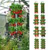 Strawberry Hanging Planting Bag Multi-Function Hanging Strawberry Grow Bag Vegetable Flower Plant Grow Bags For Plant Growth