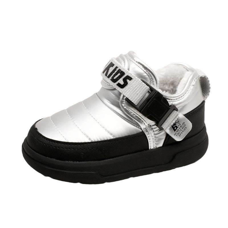 Winter new children's snow boots low state cotton boots outdoor sports large cotton shoes waterproof non-slip warm shoes
