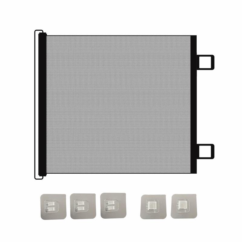Safety Pet Mesh Fence Cat Gate Retractable Safety Gates For Pets No Drilling Barrier Childproofing For Small Medium Large Breeds