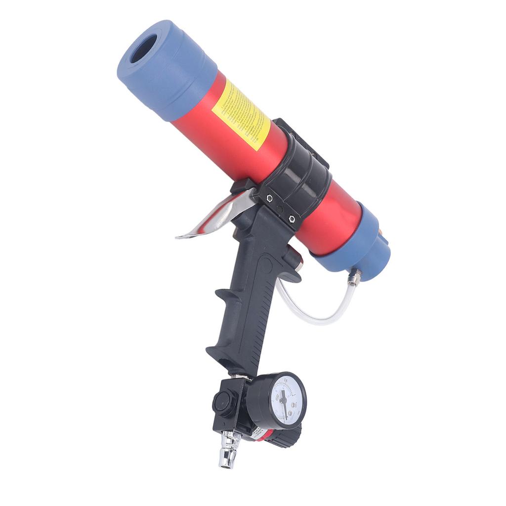 Luft-Kartuschenpistole 310ml Fassungsvermögen Pneumatische Kartuschenpistole Glasleimpistole mit Manometer