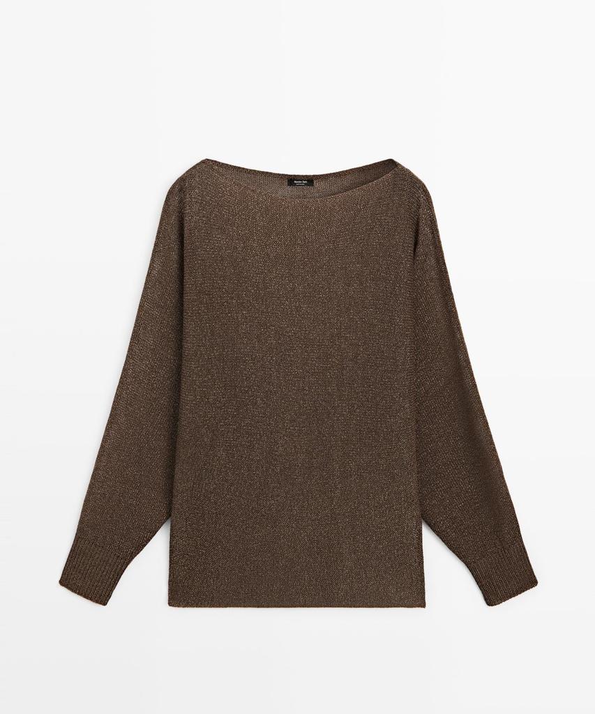 Masimodutti Cotton Blend Fluid Knit Sweater