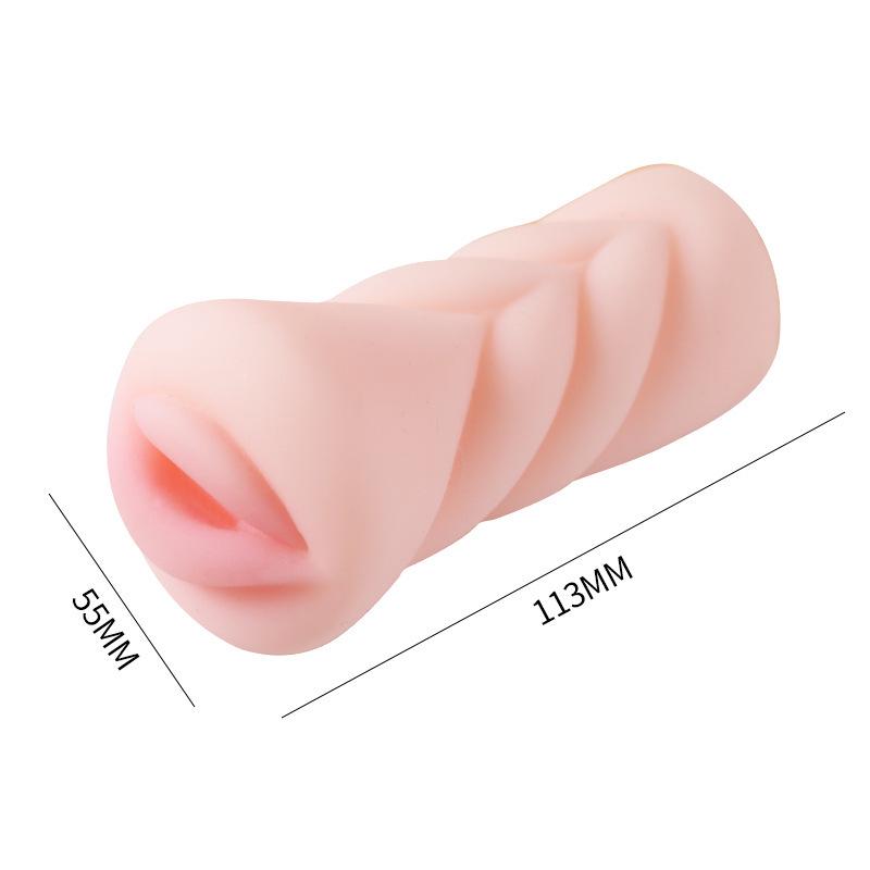 Lai Le Multi-Use Male Masturbator Cup: Mouth, Vagina, Anus Simulation, Reversible Design.
