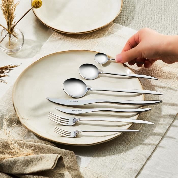 Besteckset - KARACA - Amour - 84 Teile - Edelstahl - Für 12 Personen