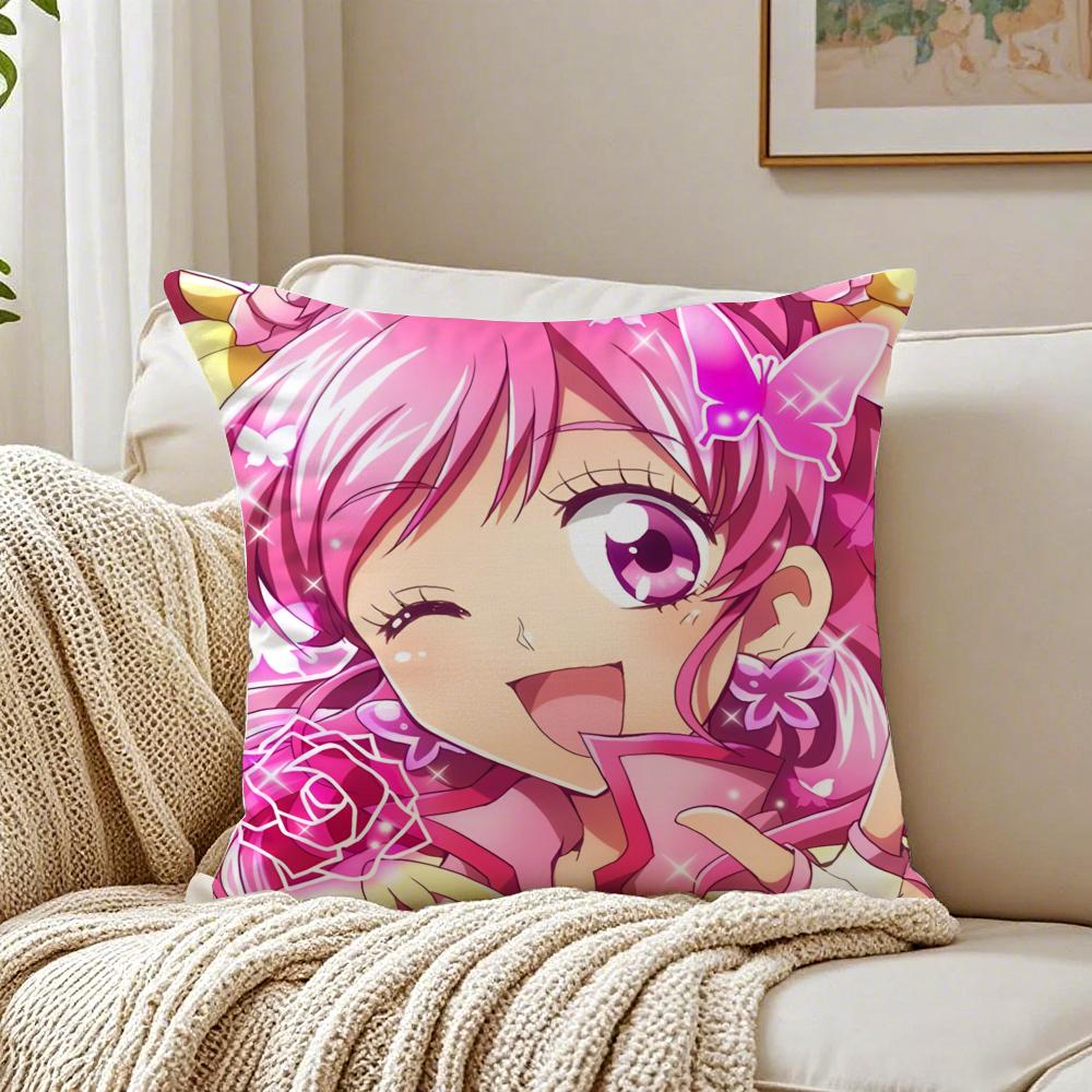 Anime MagicalGirl SSmile PPrecures PPretty Cushion Cover Pillowcase Antidustmite Living Room Sofa Decor Cushion Room
