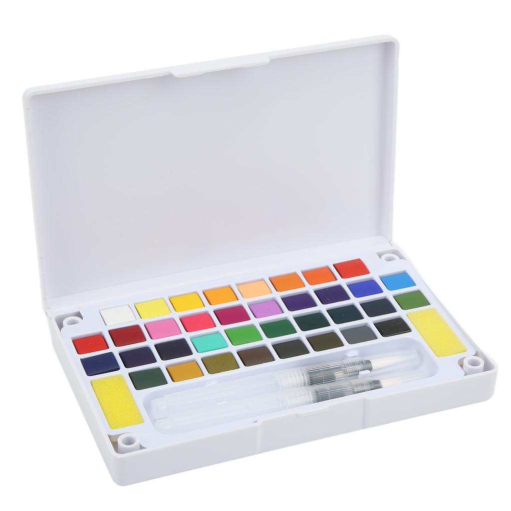 36Pcs Watercolor Paint Set Portable Saturated Colors Fade Resistance Artistic Drawing Sets