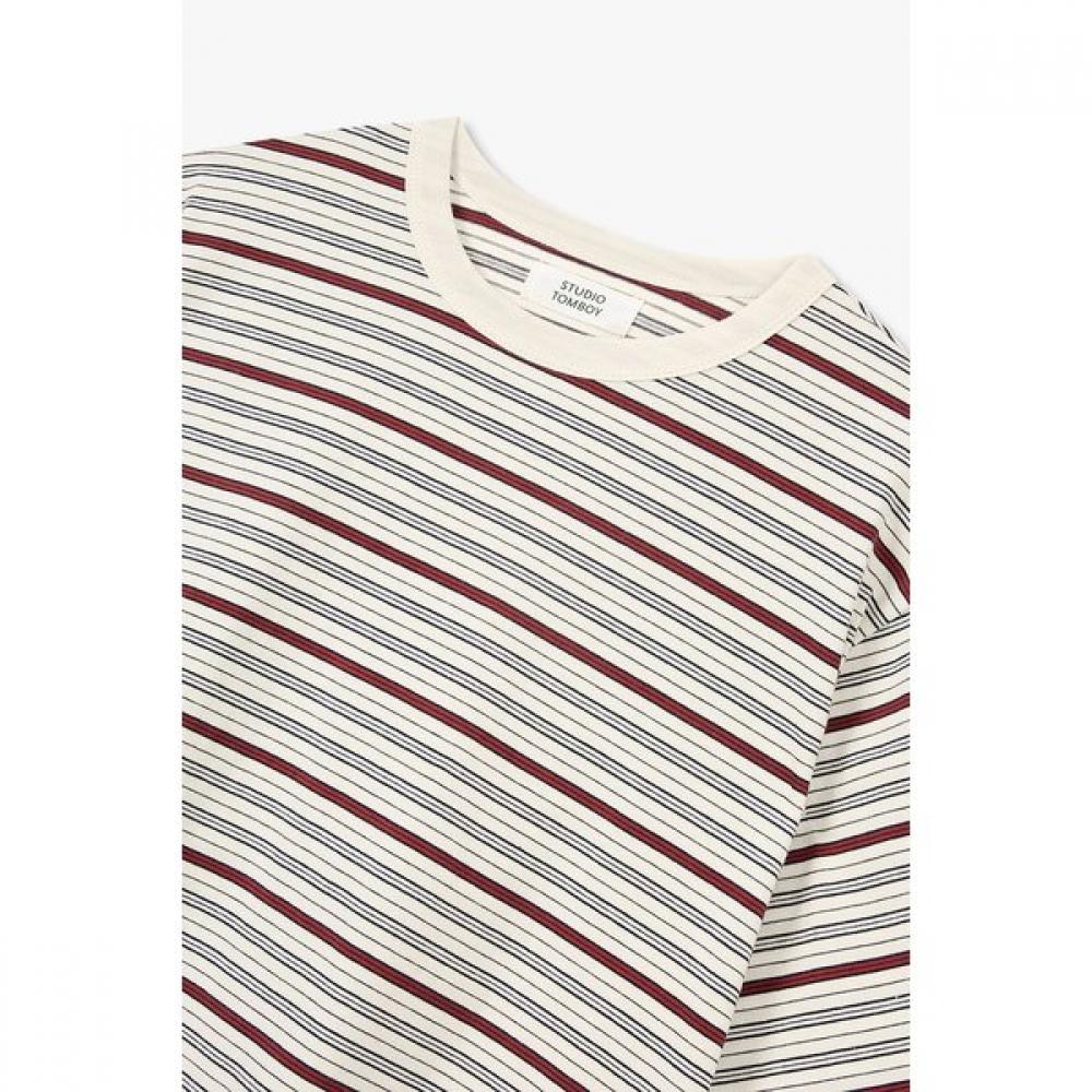 STudio Tomboy MulTi STripe Crop T shirT 9176222991