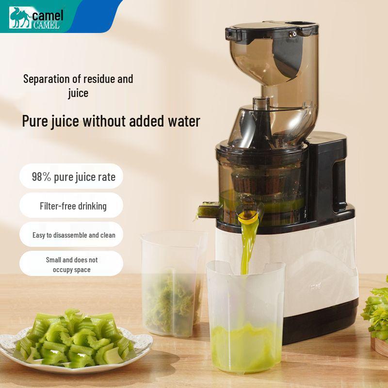 Lei De Zhu Electric Juicer: Large-Caliber, Automatic Juice & Pulp Separator for Fruits & Vegetables