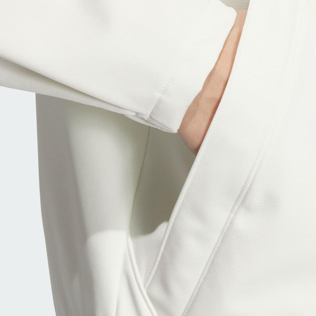 Adidas FW24 Softshell Hooded Modern Series Water-Resistant Warm Casual Long Sleeve Jacket Women Jackets Han-Jade-White JX6833