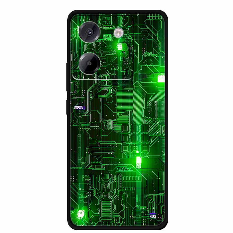 For Poco M7 Pro Phone Case TPU Soft Back Cover for Xiaomi Poco M 7 Pro 5G M7pro Silicone Funda Protector Floral Patterns Capa