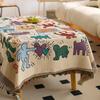 Ethnic Style Outdoor Tablecloth for Camping & Dining - Sisters' Chat Coffee Table Decor