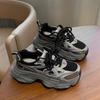 Women's 2025 Autumn Platform Sneakers - Black, Versatile, Height-Boosting, Casual Sport Shoes
